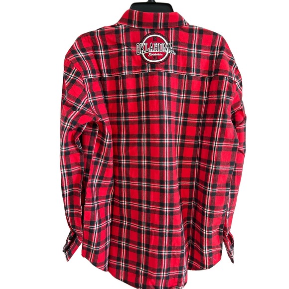 FOCO Oklahoma Sooners Men's NCAA College Flannel Shirt - Size S * M1228 - Picture 5 of 8
